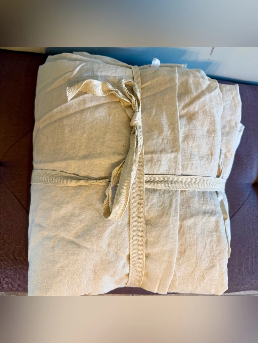 NWT Quince Luxury European Linen Sand  Duvet Cover!